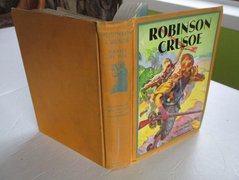 Robinson Crusoe by Daniel Defoe Illustrated by Noel Pocock,classic ...