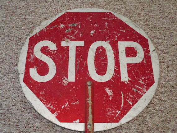 Large Hand Held STOP Sign,school Crossing Guard STOP Sign,hand