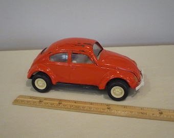 Tonka Volkswagen Beetle, 1960s Tonka car, Orange Volkswagen Beetle, Tonka 52680 Beetle car, Tonka VW Bug