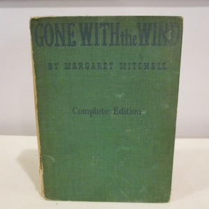 1940 Gone with the Wind Motion Picture Edition,Margaret Mitchell,civil war novel,Vivien Leigh,Scarlett O'Hara,Rhett Bultler,Clark Gable