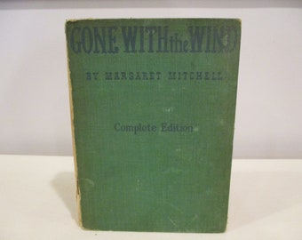 1940 Gone with the Wind Motion Picture Edition,Margaret Mitchell,civil war novel,Vivien Leigh,Scarlett O'Hara,Rhett Bultler,Clark Gable