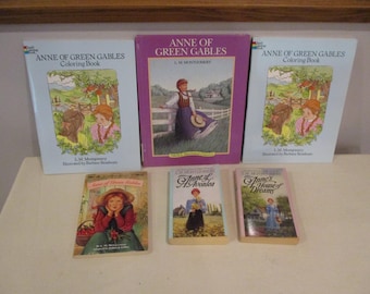 Anne of Green Gables presentset, Prince Edward Island, kanadensisk författare, Anne of Avonlea, Annes drömhus, Anne of Green Gables målarbok