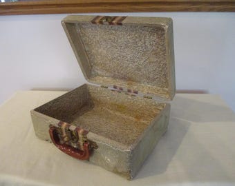vintage/antique small suitcase,wedding card box,baby doll case,doll and clothes suitcase,small doll trunk,paper covered suitcase,