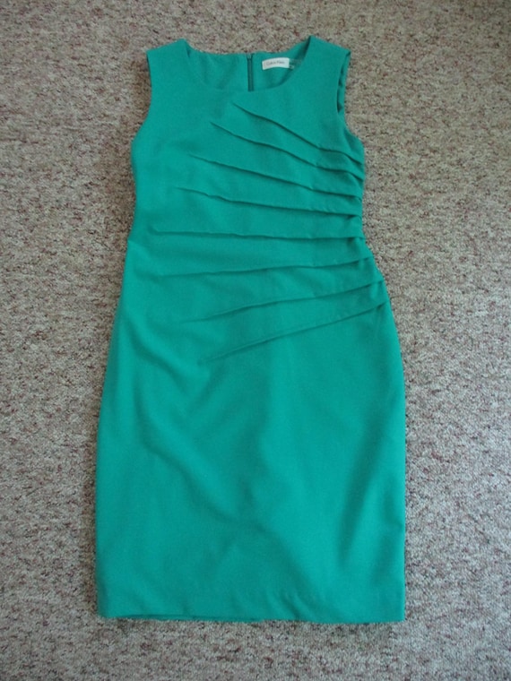 Size 6 Vintage Aqua Green Dress,calvin Klein Knee Length Green Dress,size  Small Aqua Green Dress,womens Size 6 Dress,womens Size Small Dress - Etsy  Canada
