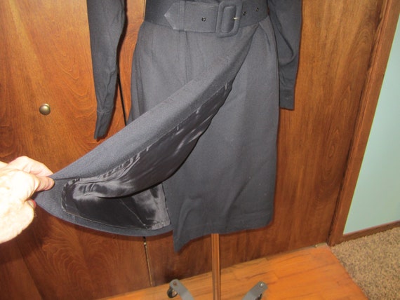 Black size 10 dress,black wrap dress,1980 fashion… - image 5