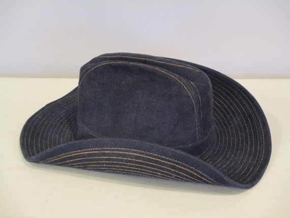 Levi Cowboy Hat,navy blue cowboy hat,size 7 1/4 c… - image 2