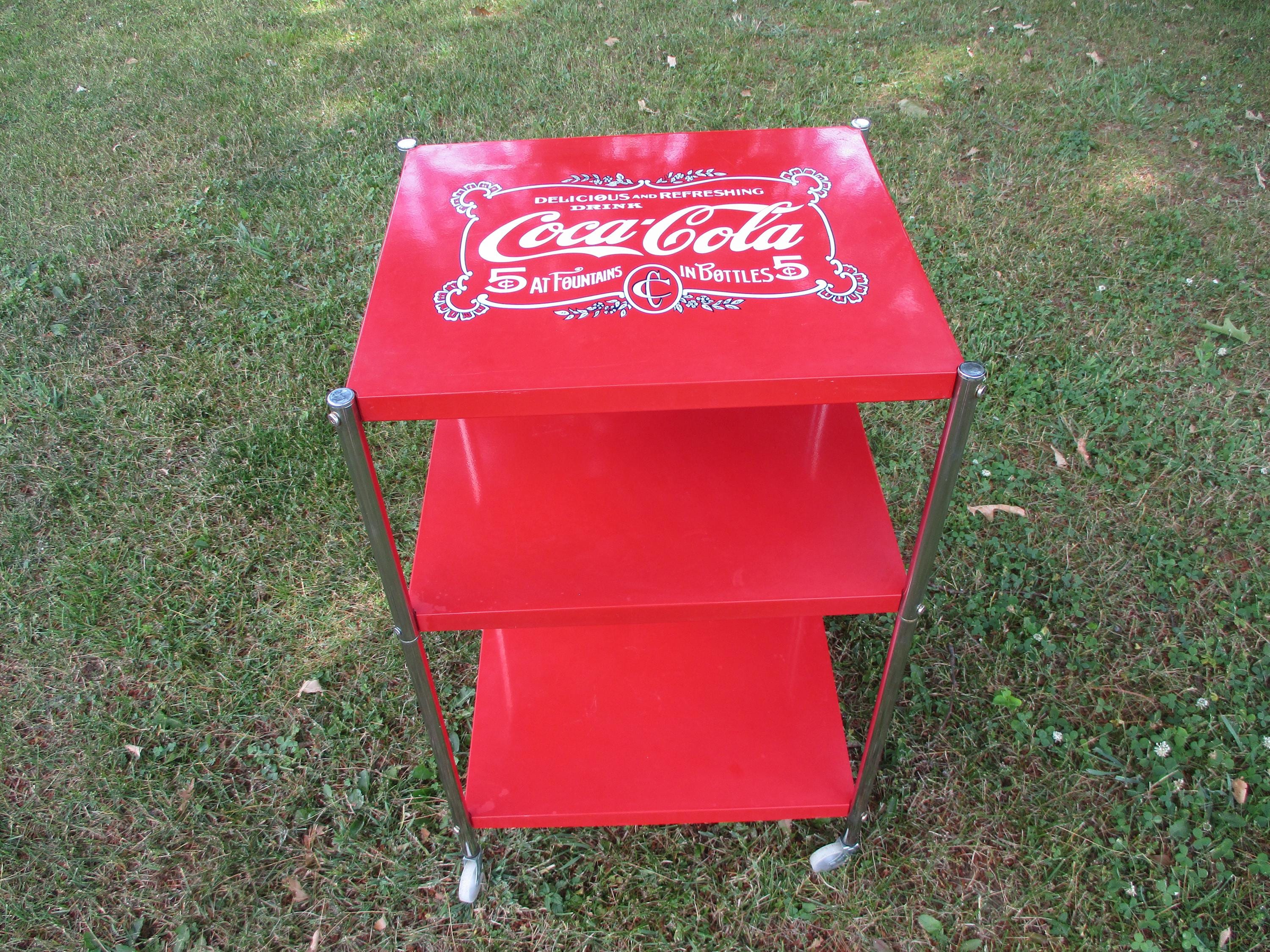3 Tier Coca Cola Cart,serving Cart,patio Cart,coca Cola 