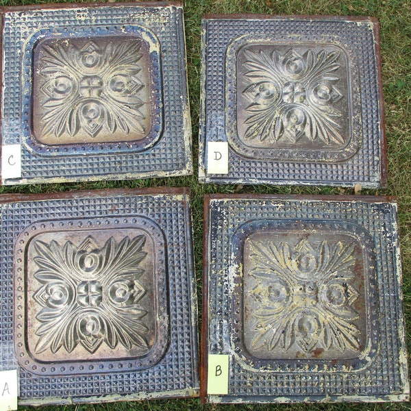 salvage tin ceiling panels,pressed tin ceiling tiles,antique ceiling tin panels,art deco,metal art,architecture salvage,ornate salvage,