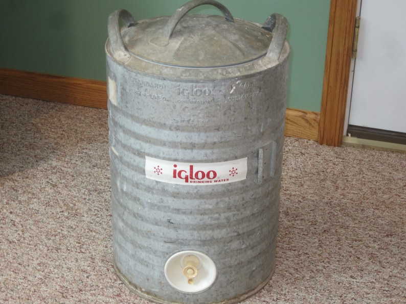 vintage igloo water cooler
