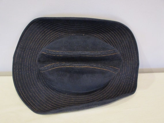 Levi Cowboy Hat,navy blue cowboy hat,size 7 1/4 c… - image 7