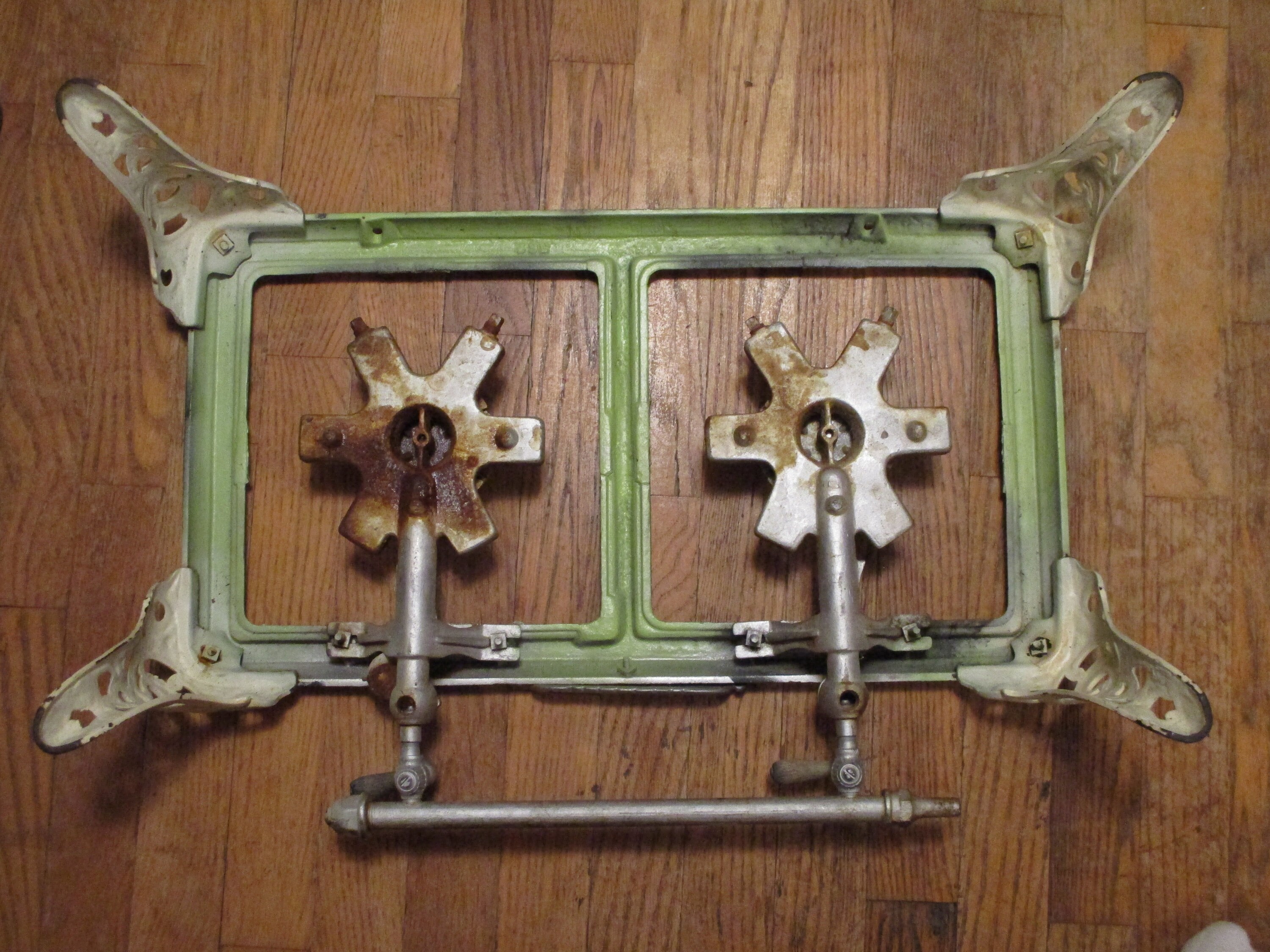 Antique 2 Burner Cast Iron Stoveharris Cast Iron Stoverustic - Etsy Norway