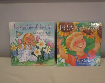 2 NEW books by Liz Curtis Higgs,The Sunflower Parable,The Parable of the Lily,scripture lessons for children,Parables for children