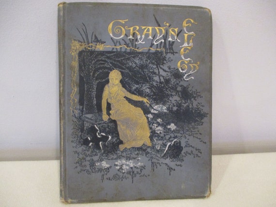 1885 An Elegy written in A Country Churchyard by Thomas Gray,Gray's Elegy,literature teacher,poetry lover,antique poetry book,book decor