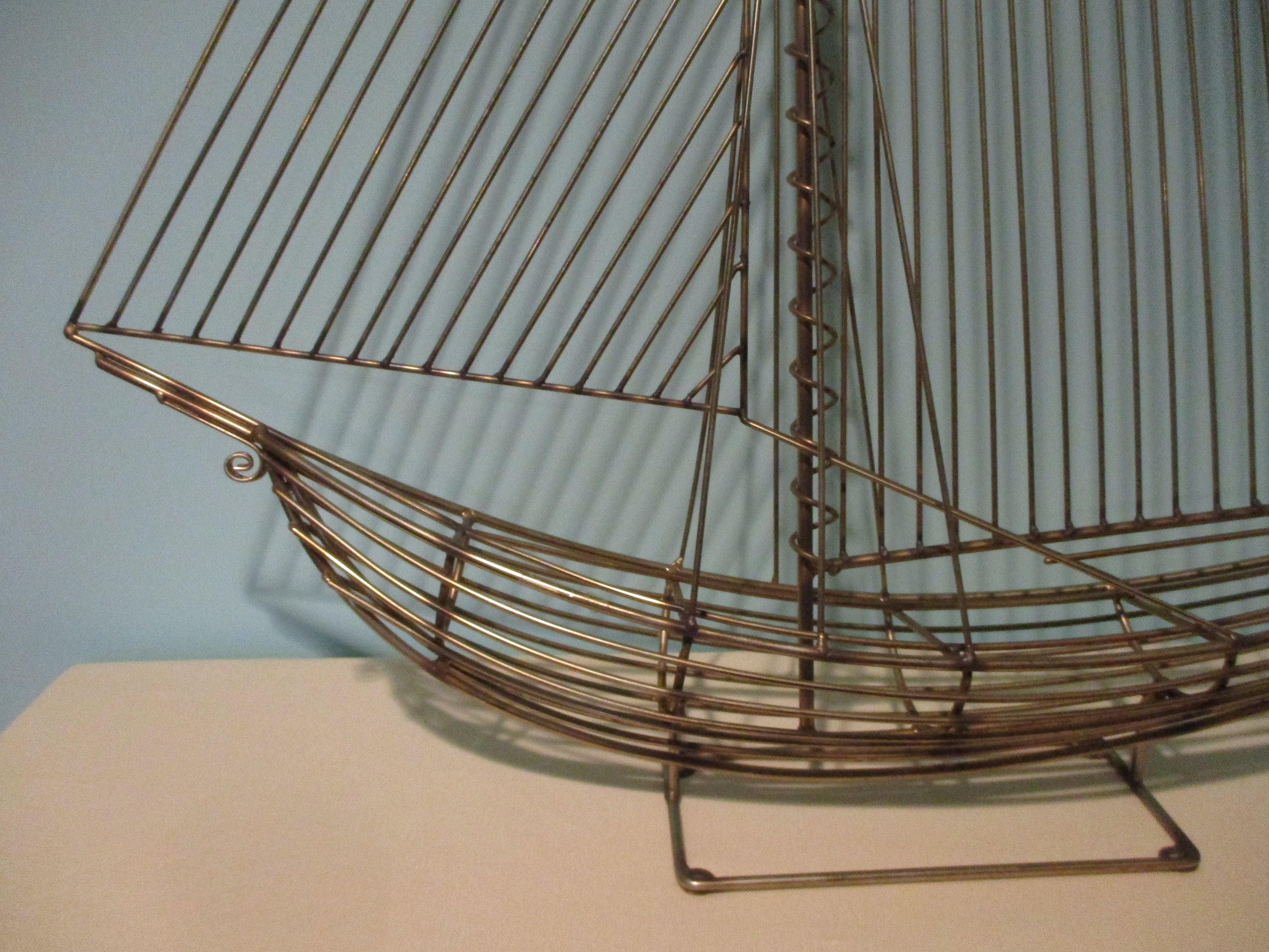 Curtis Jere Sculpture,curtis Jere Sailboat,large Boat,metal