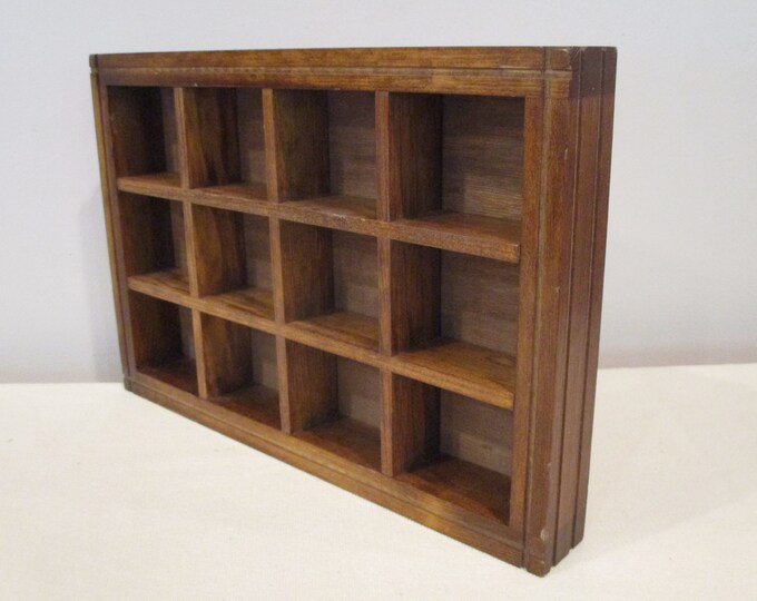 Small Shadow Box,miniature Display,box With Compartments,wall Curio