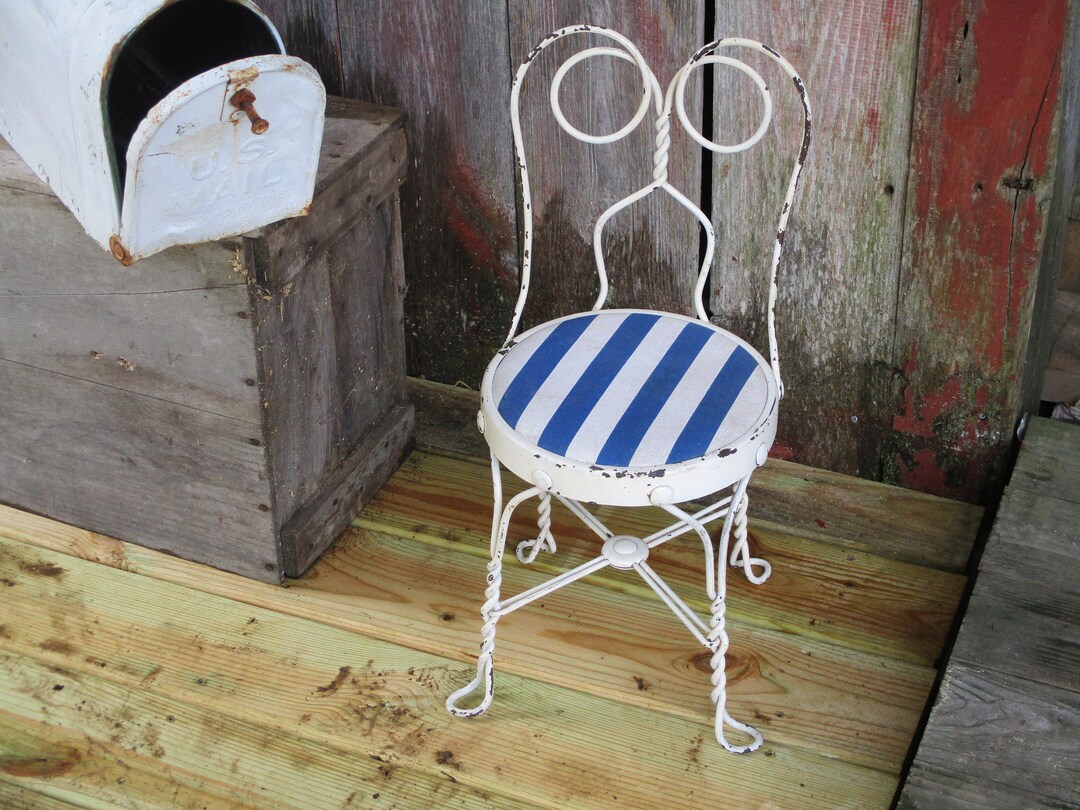 Childs Ice Cream Parlor Chairvintage Ice Cream Parlorcottage Etsy