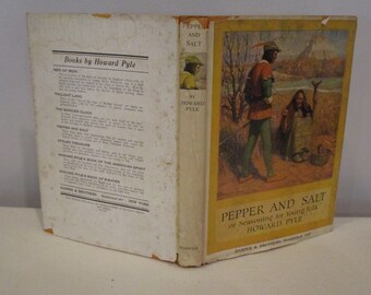 1913 Pepper & Salt by Howard Pyle,Seasoning for Young Fold by Pyle,short stories for children,fairy tales,fantasy stories,antique book