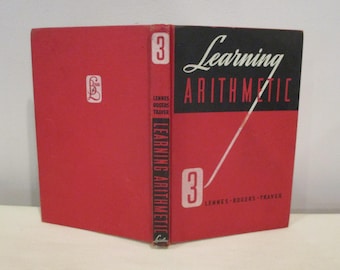 1953年の算数の本、3年生の算数の本、数学教師、LennesによるLearning Arithmetic 3、