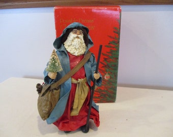 Northwood Clothtique Santa,Clothtique 1985 Santa,Clothtique 713027 Santa,blue robe santa,Possible Dreams Clothtique,Clothtique Santa