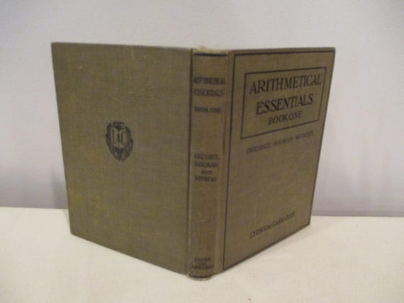 洋書 Arithmetic for Queensland Schools (1946) 1921 Arithmetic Book,antique Arithmetic Book,arithmetical