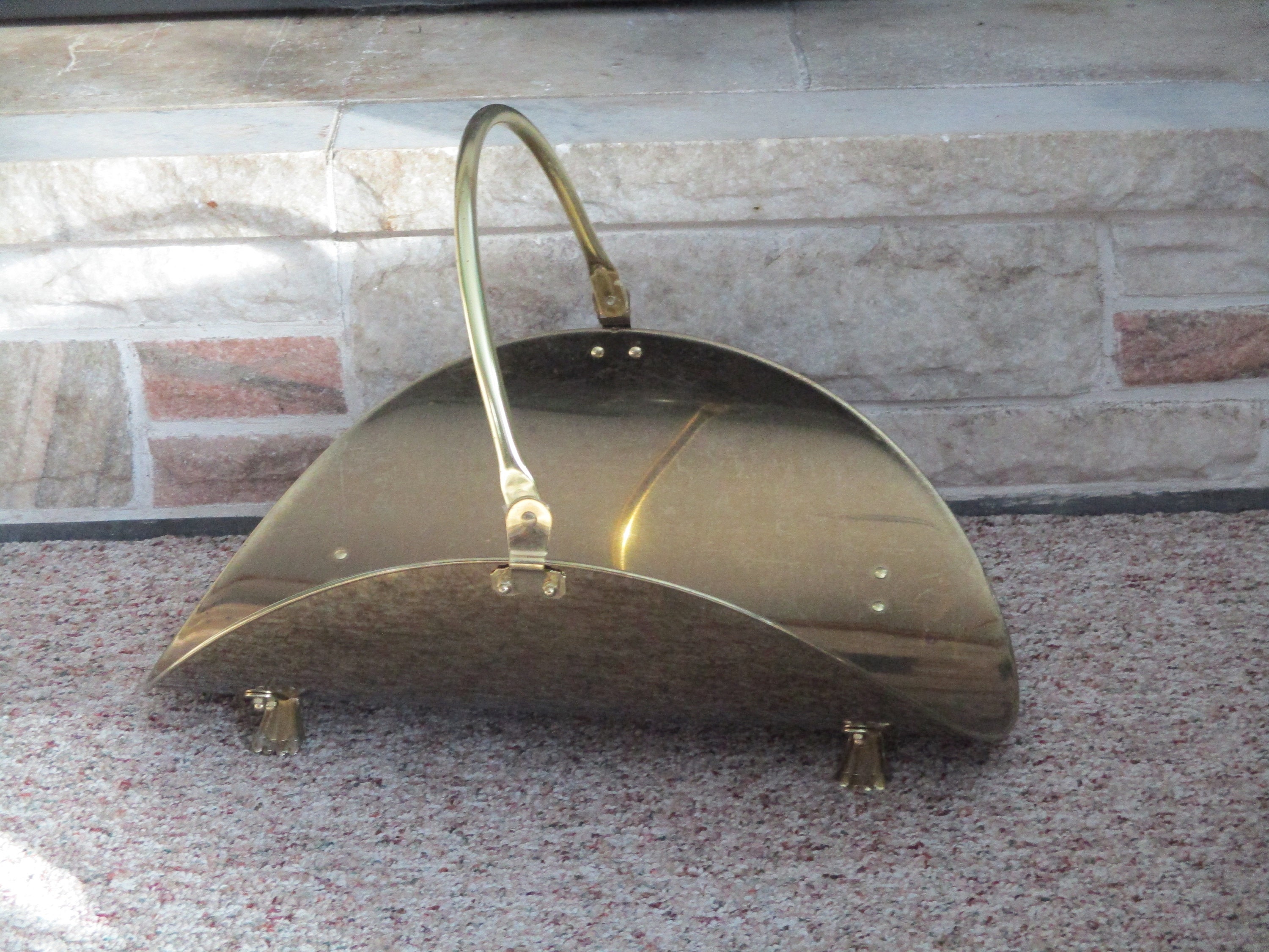 Brass Plated Log Carrierlog Cradlefireplace Decorlarge Log - Etsy