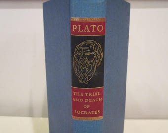 Plato The Trial and Death of Socrates, Heritage Press 1963 with slipcase, philosophy teacher, Sandglass,Hans Erni illustrations,