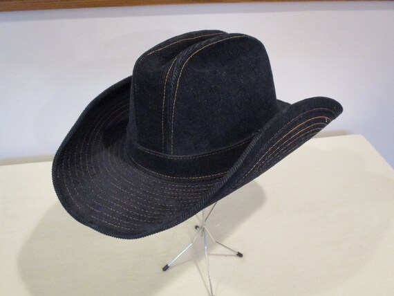 Levi Cowboy Hat,navy blue cowboy hat,size 7 1/4 c… - image 8