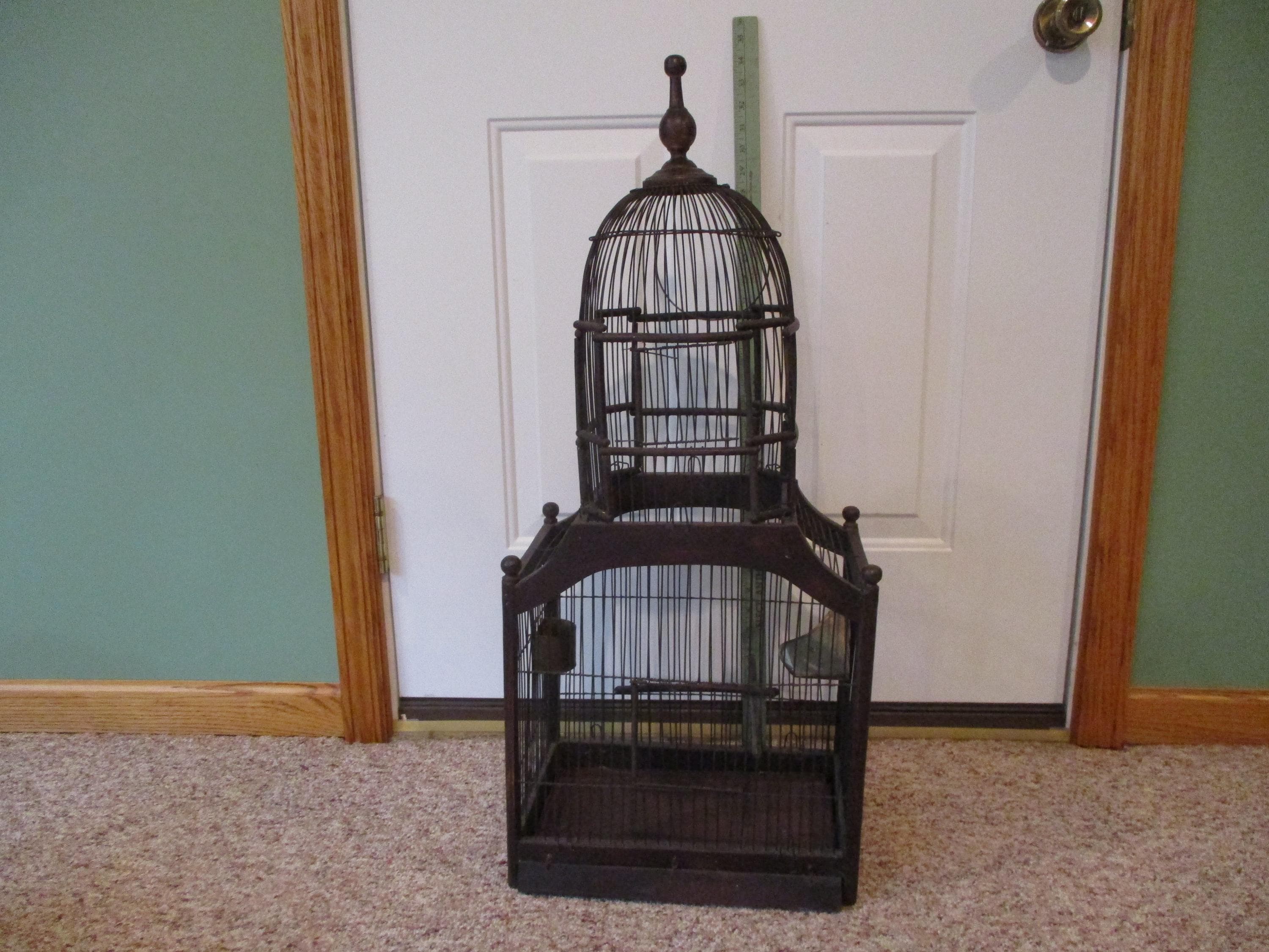 18” BENDICIONES, Dios primero. #birdcage #canarios #petshop #coleccion  #carpinteria, image size:3000x2250