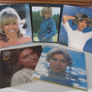 5 albumów winylowych Olivii Newton John, Making a Good Thing Better, Come On Over, Have You Never Been Mellow, Don't Stop Believin, Clearly Love