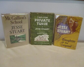 Daughter of the Legend,Mr. Gallions School,Taps for Private Tussie,Jesse Stuart,1st edition Jesse Stuart, Kentucky novelist,Appalachia novel