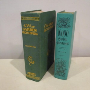 2 libros de jardinería, Enciclopedia del Jardín Sabio, cultivo de flores, horticultura, guía de jardinería, 10.000 preguntas sobre jardinería, plantas de interior, árboles frutales. imagen 1