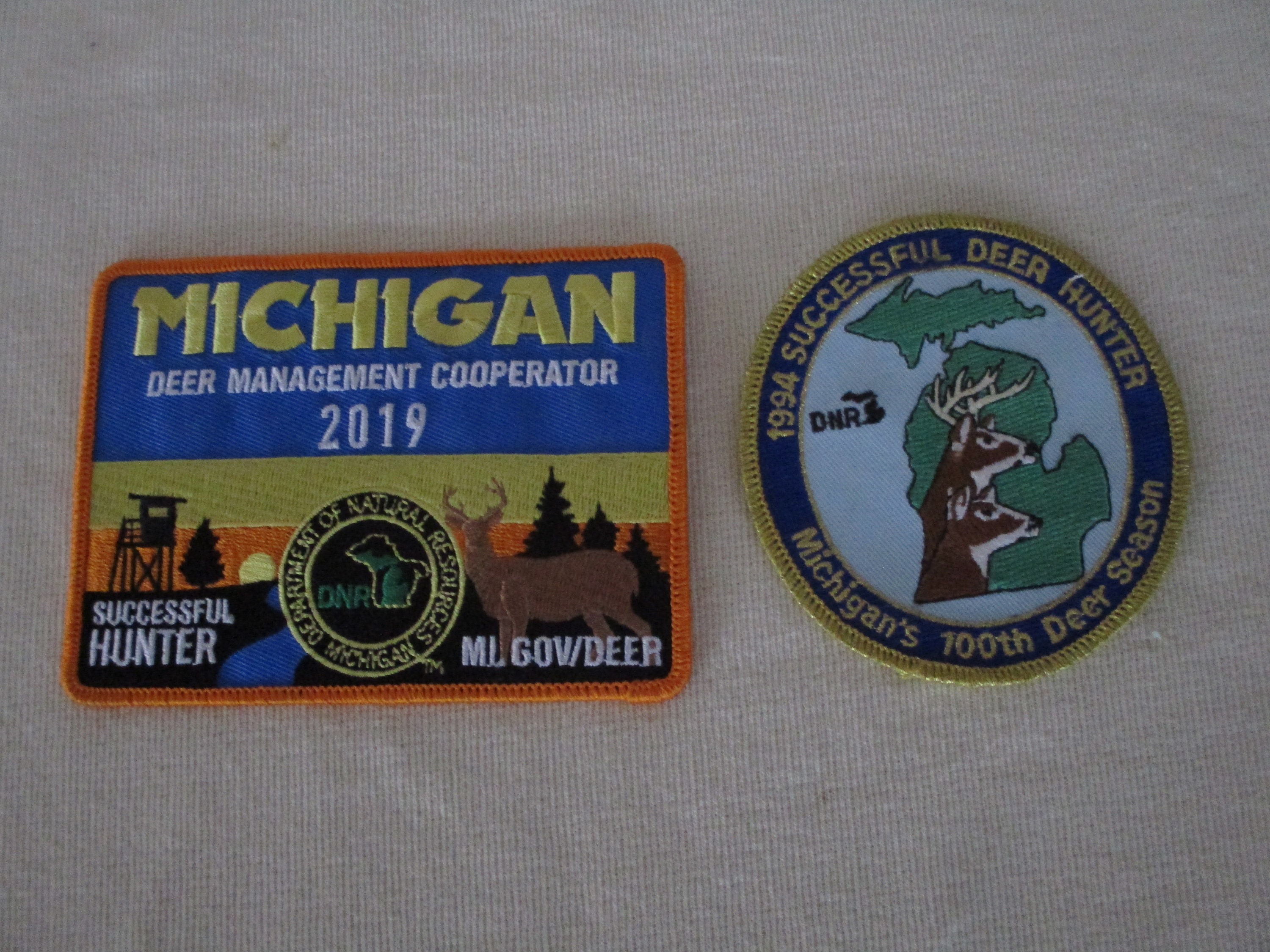 1794-1994 POINTE STATE PARK PENNSYLVANIA GAME COMMISS PATCH MICHIGAN DEER-PATCH 