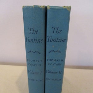 1955 The Tontine by Thomas Costain,vintage novel,Canadian American Journalist,Napoleonic Romance novel,Historical fiction,set of books
