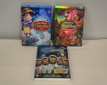 Disney DVD bundle,Disney Pinocchio,Disney The Jungle Book,Disney Space Buddies