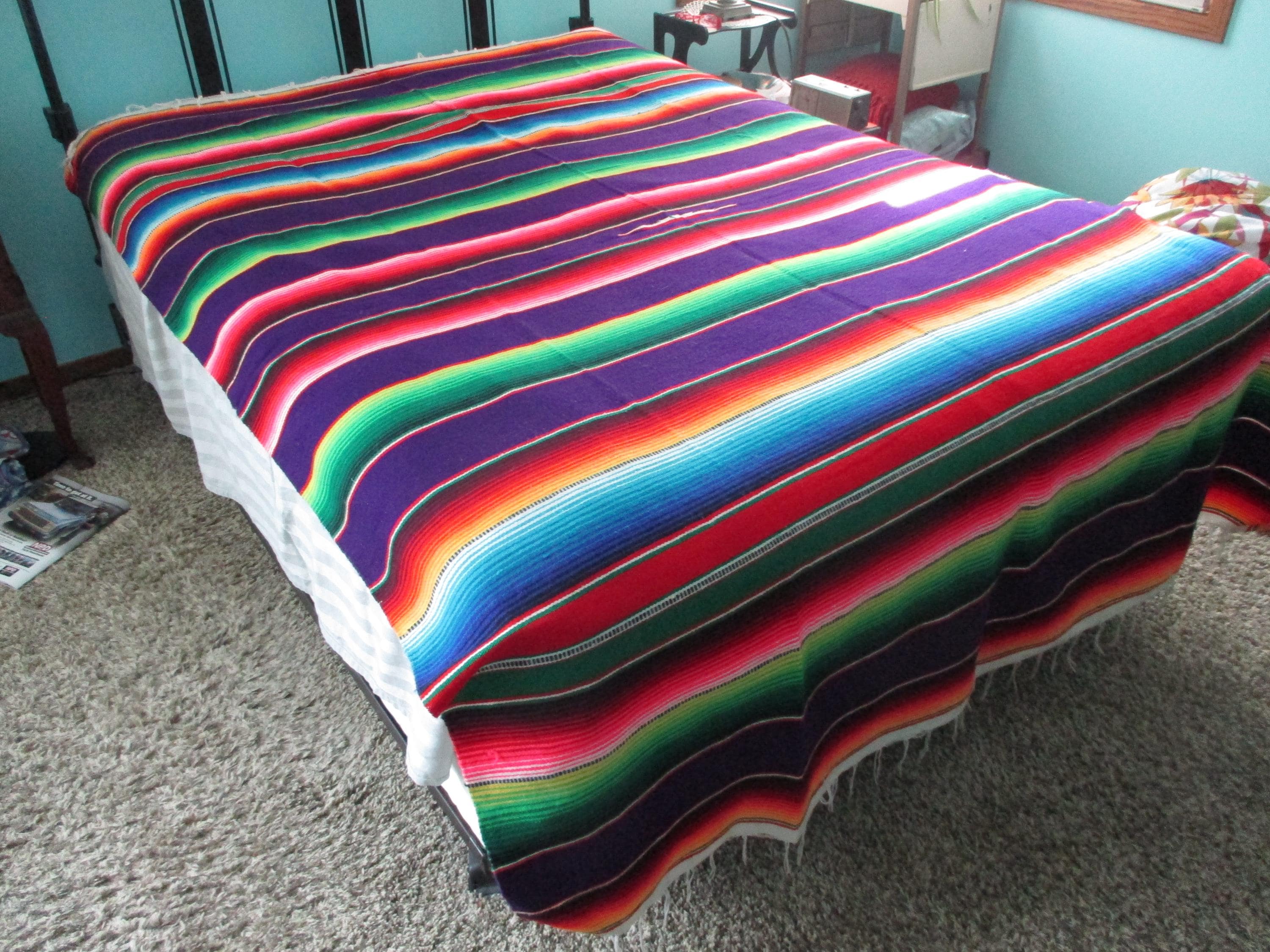 Authentic Mexican Blankets - Etsy Authentic Mexican Blankets - Etsy