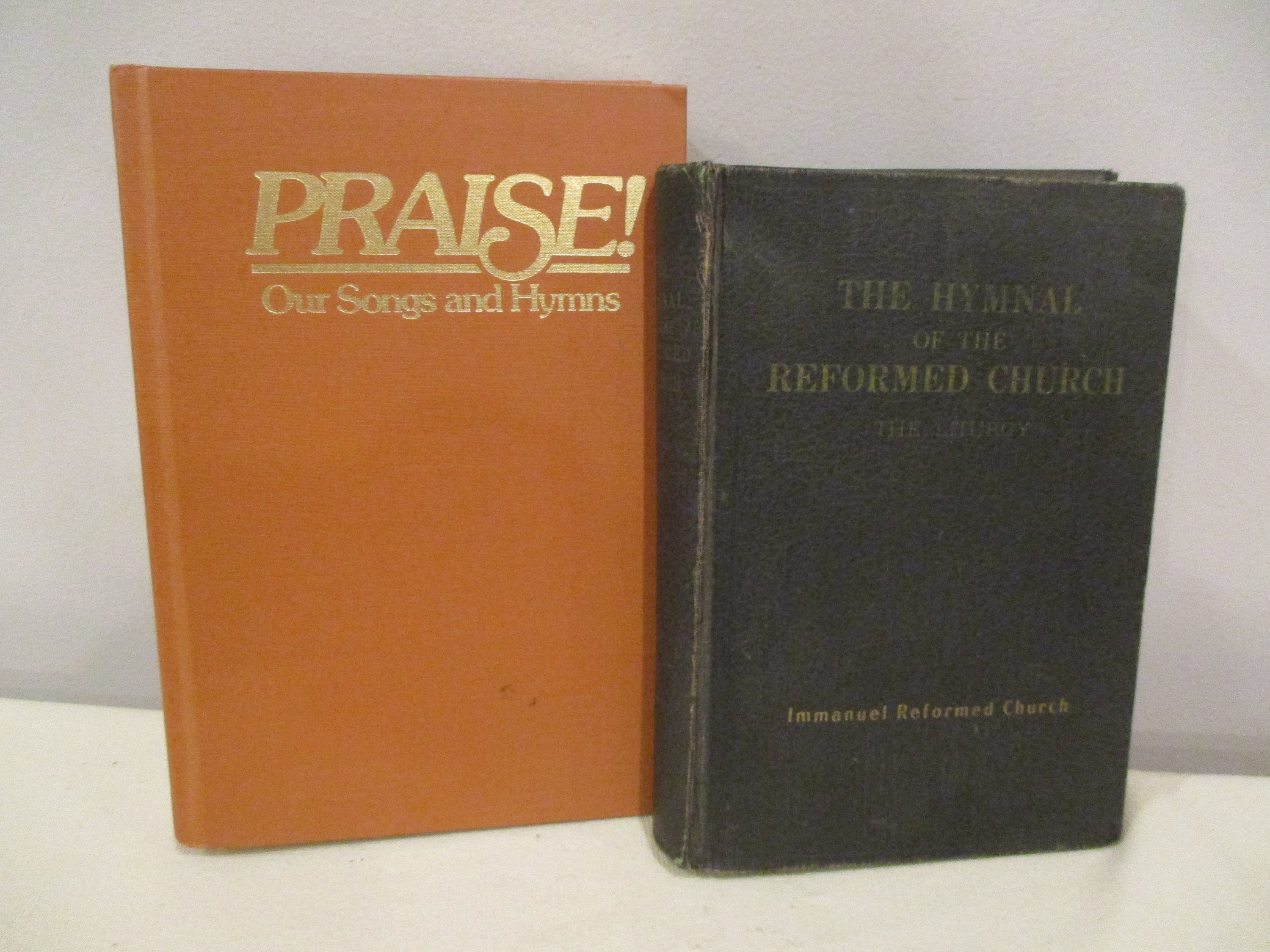 2 Vintage Hymnals,hymns,praise Our Songs and Hymns,hymnal of the
