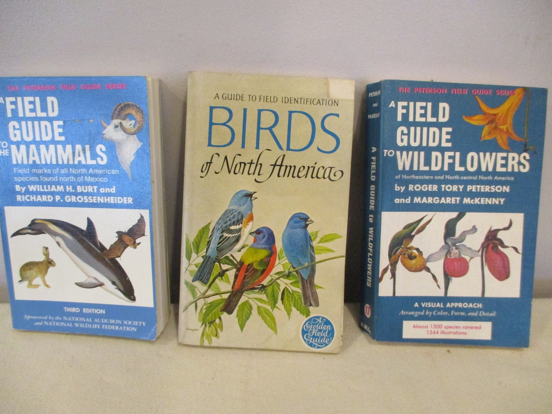 3 Nature Guide Books,birds North America,field Guide Wildflowers,field ...