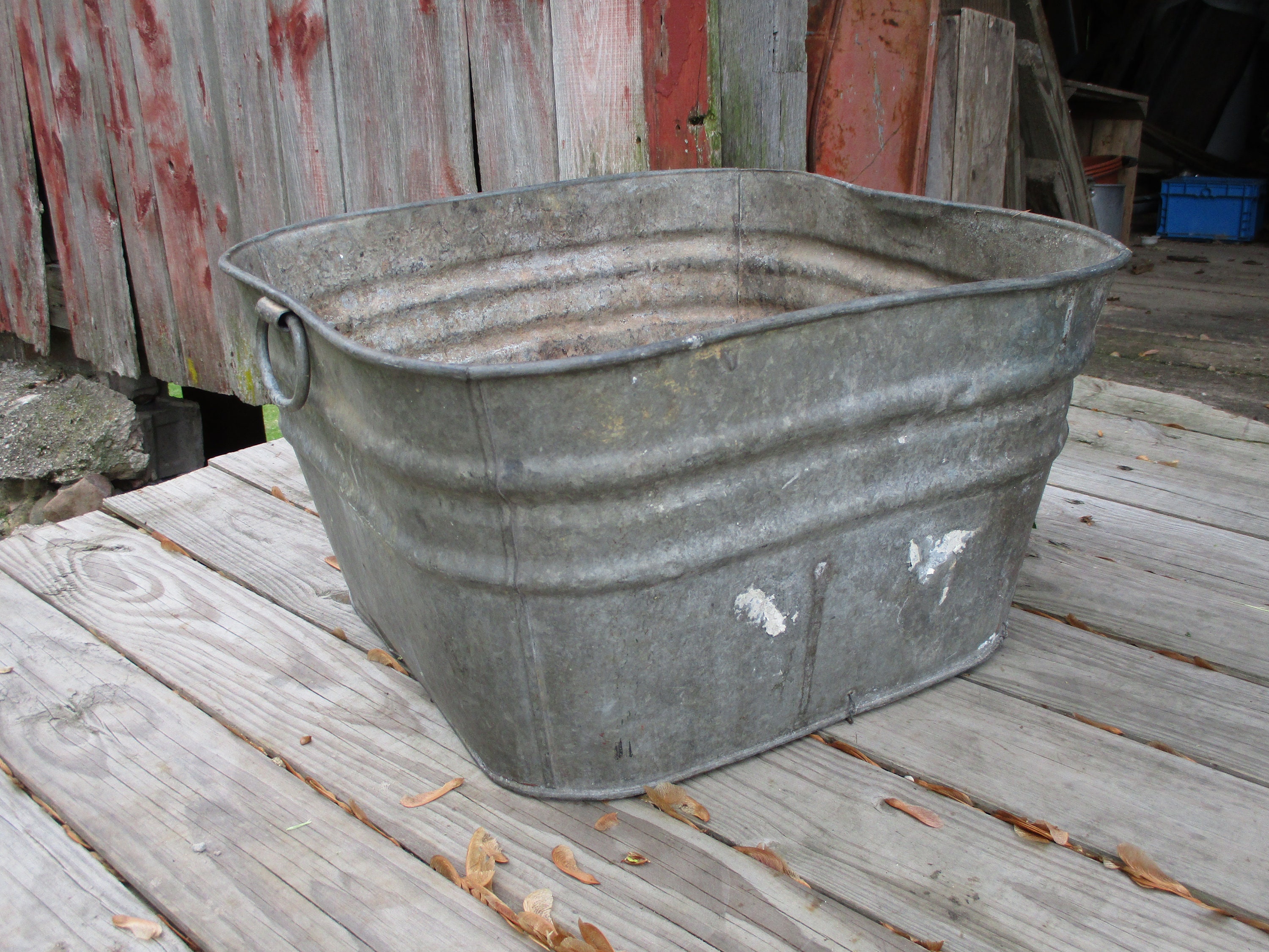 Große verzinkte quadratische Wanne Garten Dekor quadratische | Etsy