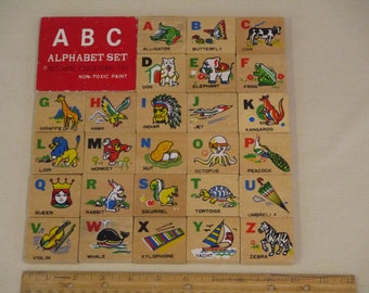 Alphabet Blöcke,ABC's,das Alphabet lernen,Bild Alphabet Blöcke,26 Buchstaben Blöcke,Kinderzimmer Deko,ABC Blöcke,Lernspielzeug,Lernspielzeug,Holzblöcke