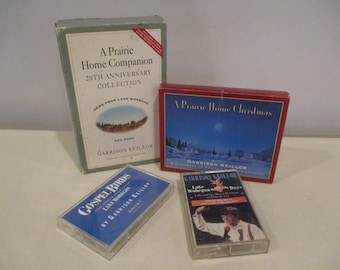 Prairie Home Companion audio cassettes,Prairie Home Christmas,Garrison Keillor,Lake Wobegon Gospel Birds,Lake Wobegon Loyalty Days