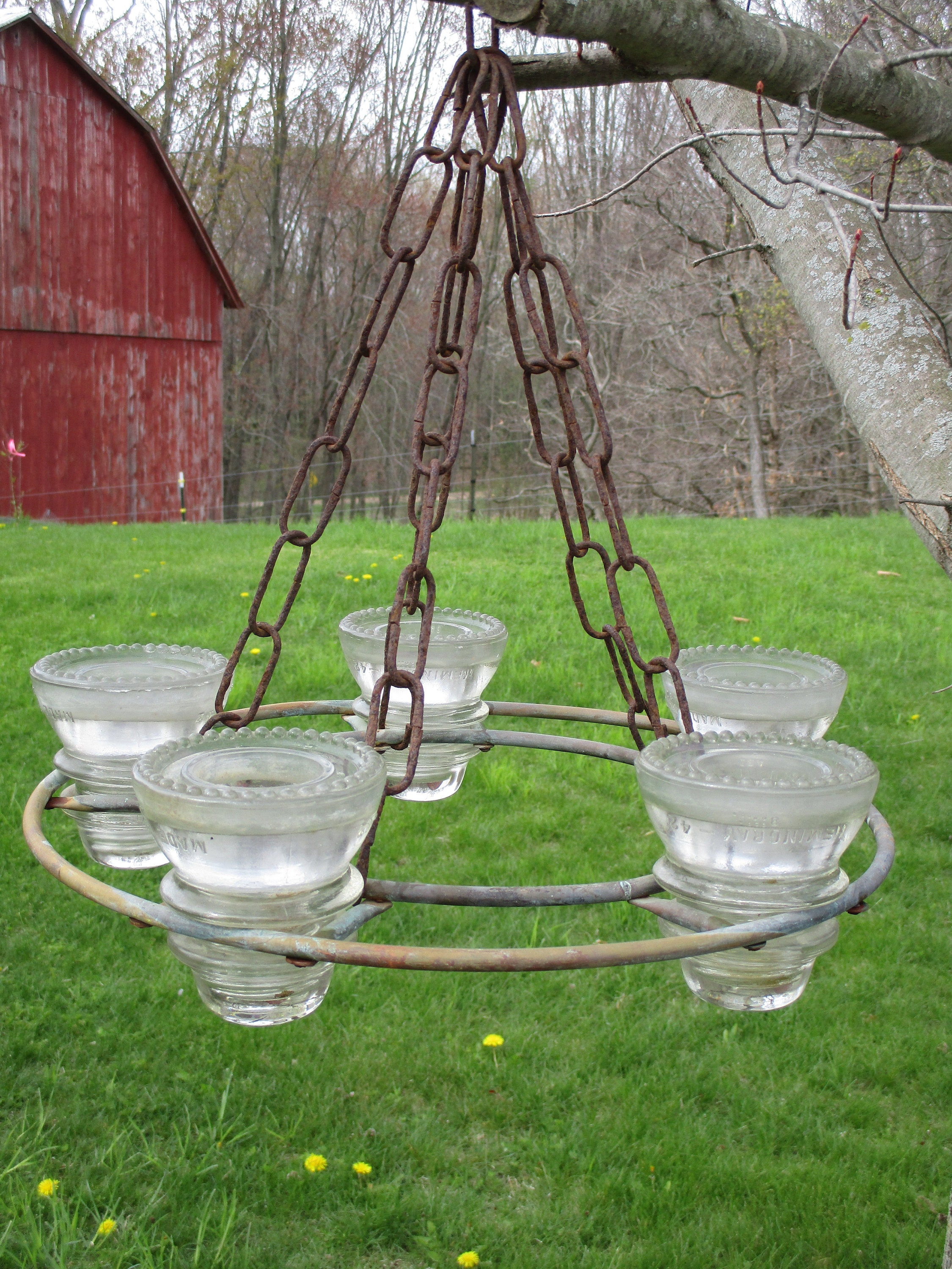 Candelabro colgante de vela luz de velas colgante rústico | Etsy