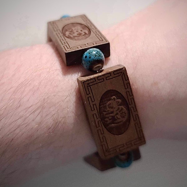 Zodiac Tile Handmade Elastic Bracelet