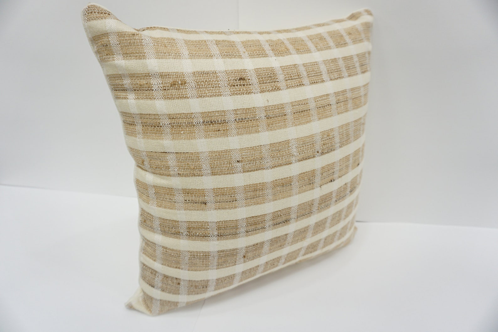 Raw Silk Throw Pillow in Natural Colors 18x18 Etsy