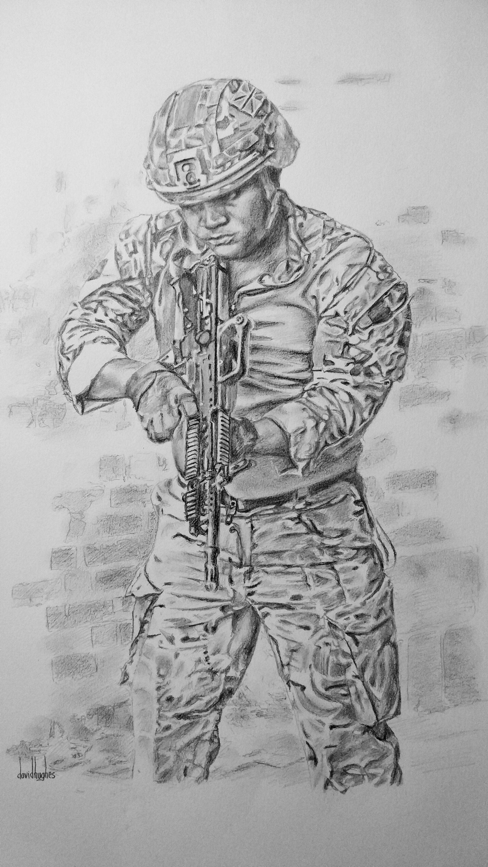 Army Drawings In Pencil