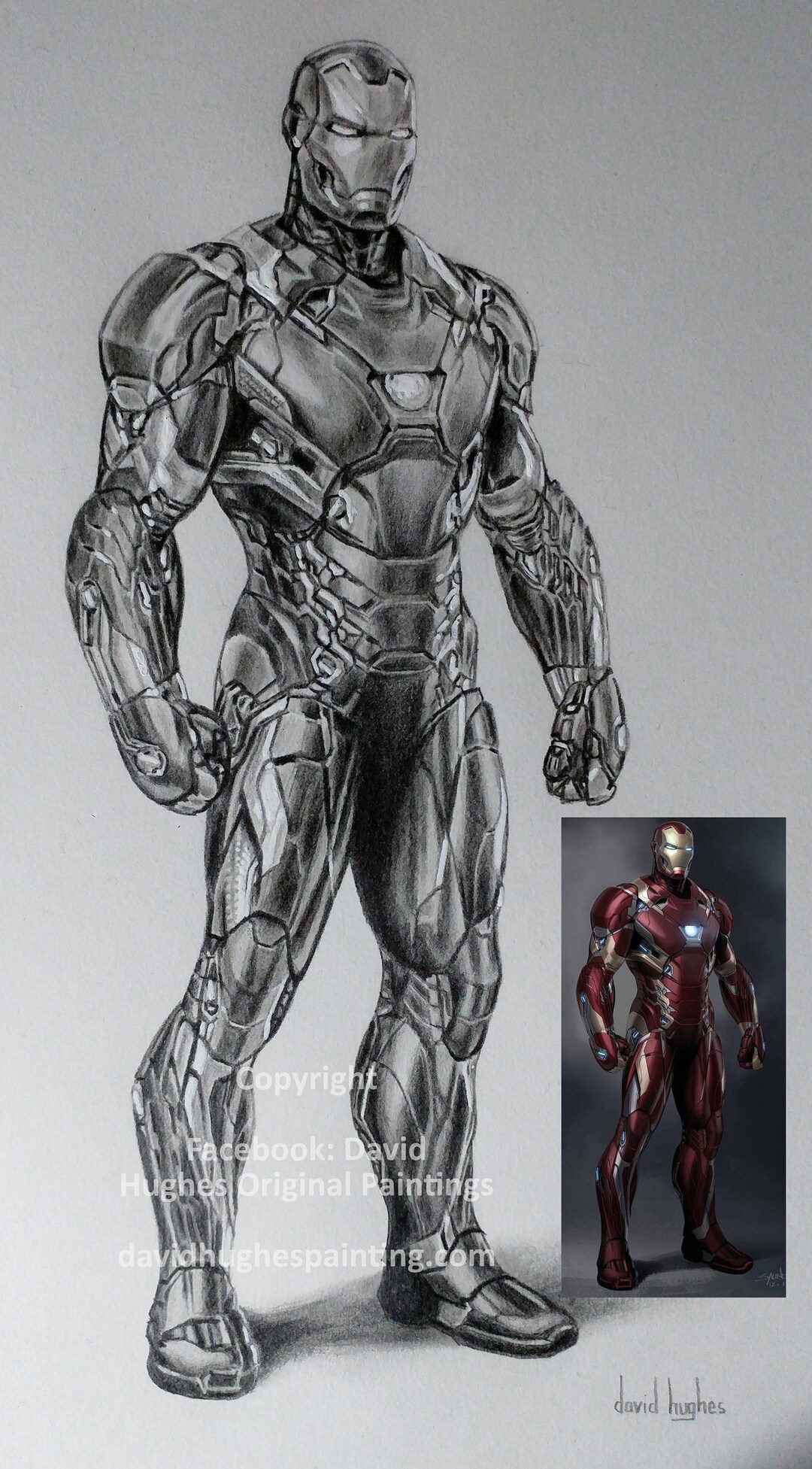 How to draw Iron Man Mk. VI step by step - shop.nil-tech