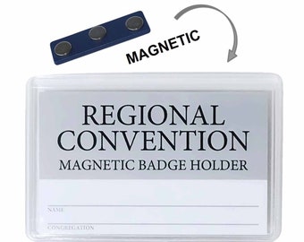 JW Magnetic Badge Holder for Jehovah's Witnesses Convention Lapel Cards LDC Card Holder