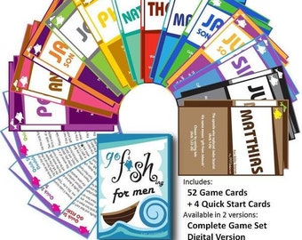 Printable: Go FISHing For Men (4 Card Games in 1) - Learn about Jesus' 12 apostles