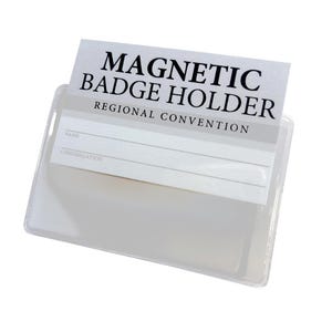 JW Magnetic Badge Holder for Jehovah's Witnesses Regional Convention - slides in nicely