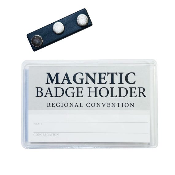 JW Magnetic Badge Holder for Jehovah's Witnesses Convention Lapel Cards LDC Card Holder