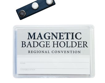 Magnetische badgehouder voor Jehovah's Getuigen, reversspeldjes voor congressen, LDC-kaarthouder